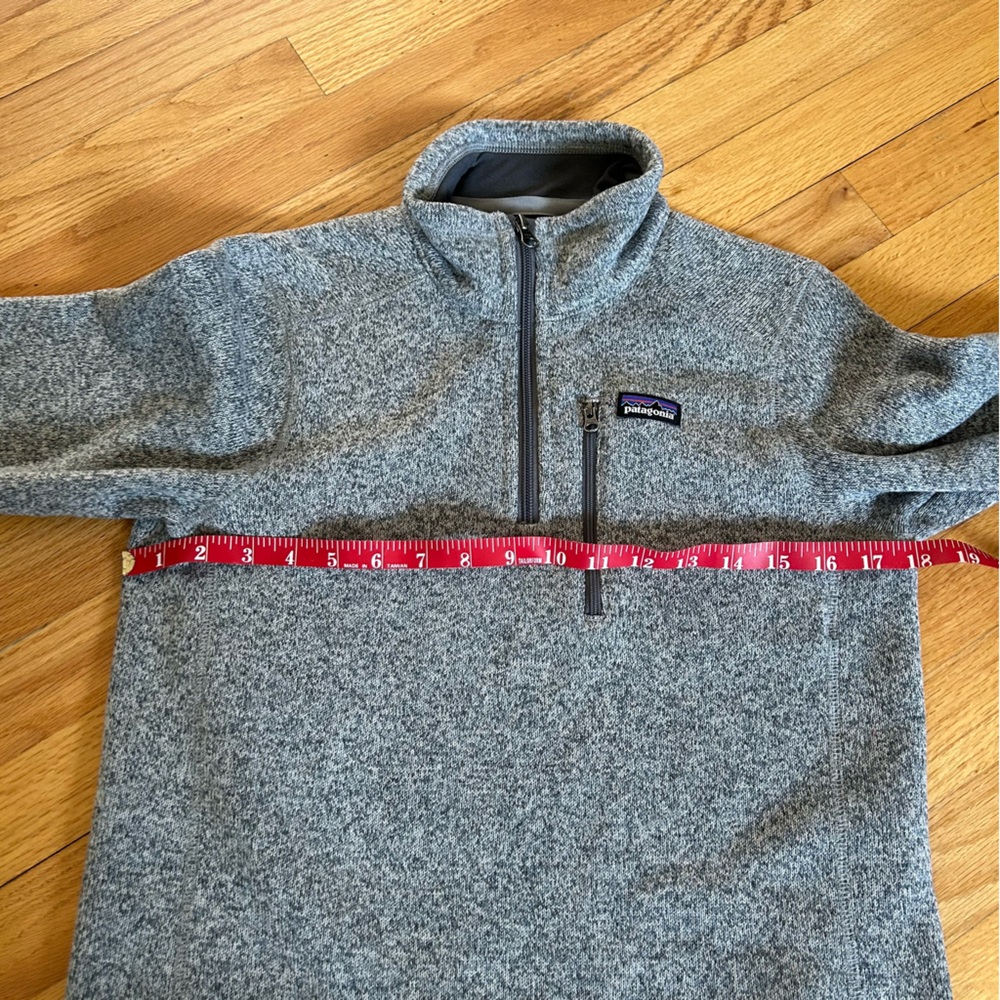 Patagonia kids Better Sweater Quarter Zip Pullover Sweater Heathered Gray XL - Picture 6 of 11